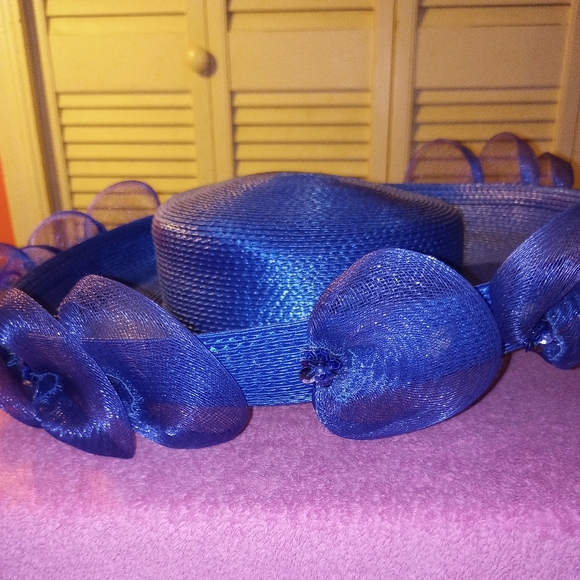 Blue Weaved Hat - Picture 3 of 4